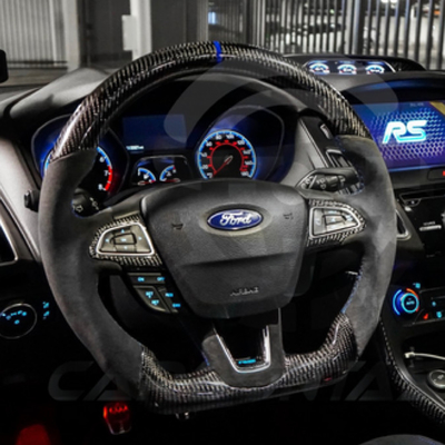 Ford Sereis Carbon Fiber Steering Wheel Easy Installation For Enhanced Driving