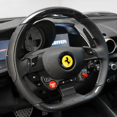 Ferrira Series Smooth Grip Pattern Designer Steering Wheel For Customized Vehicles And Customizable