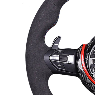 Porsche Series Carbon Fiber Steering Wheel Modification Race Inspired With Shift Paddles