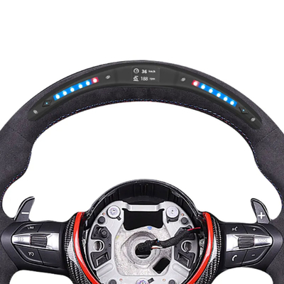 Porsche Series Carbon Fiber Steering Wheel Modification Race Inspired With Shift Paddles