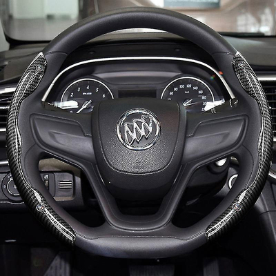 Buick Series Universal Compatibility Carbon Fiber Steering Wheel in Standard Black