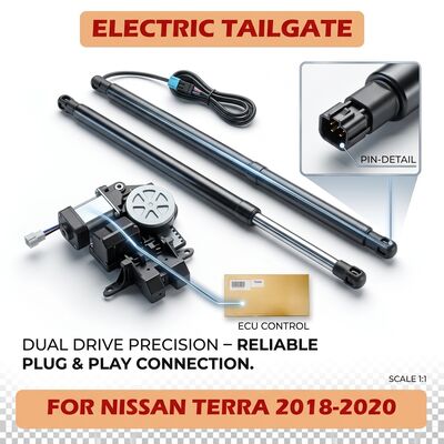 Dual Motor Nissan Terra Electric Tailgate Lift Kit 2018-2020 with Anti-Pinch Suction Lock