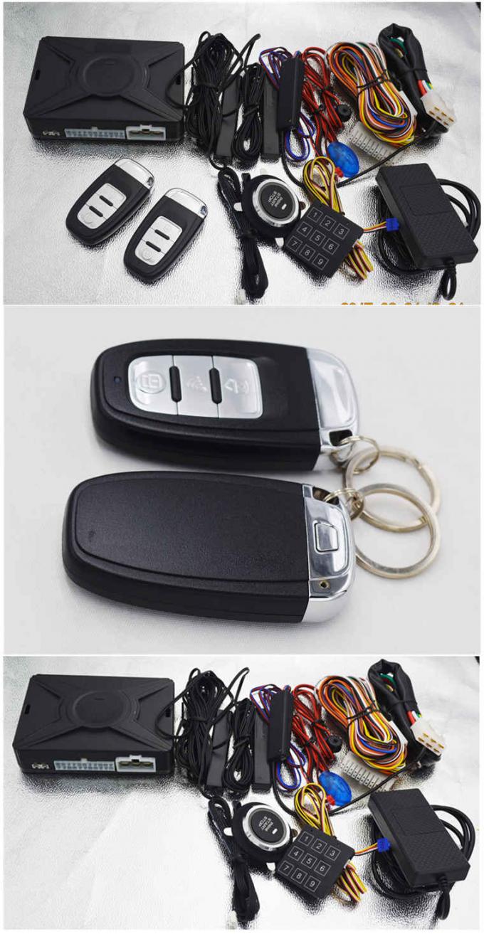 3G Net Remote Car Starter With Push Button Ignition , GPS / GSM Car